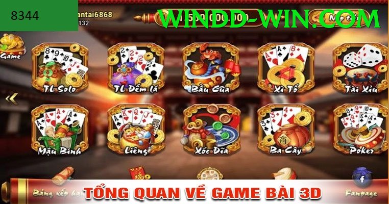 Game Bài 3D - windd